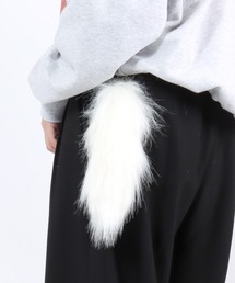 Salong hameu（サロン ハミュー）の「フェイクファー ふわふわしっぽキーホルダー/バッグチャーム（ショート）（チャーム）」