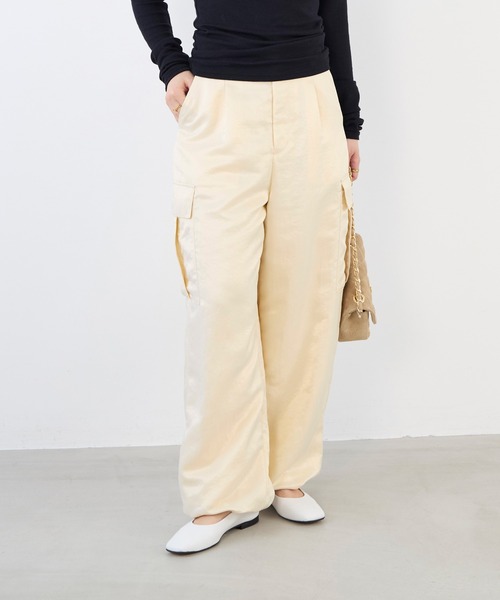 セール】サテンカーゴパンツ（カーゴパンツ）｜MICA&DEAL（マイカ