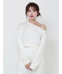 EATME | 【SETUP】ダンボールワンショルTOP(スウェット)