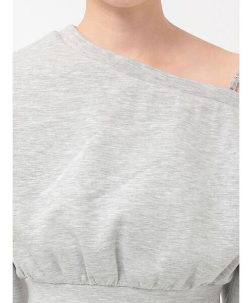 EATME（イートミー）の「【SETUP】ダンボールワンショルTOP（スウェット・レディース・グレー/オフホワイト/ブラック・FREE）」の20枚目の写真