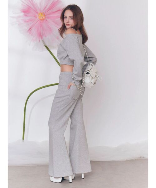 EATME(イートミー)の「【SETUP】ダンボールワンショルTOP(スウェット・レディース・グレー/オフホワイト/ブラック・FREE)」の21枚目の写真