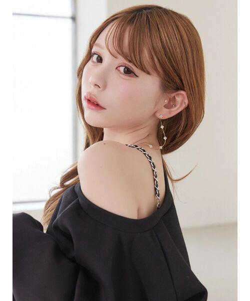 EATME(イートミー)の「【SETUP】ダンボールワンショルTOP(スウェット・レディース・グレー/オフホワイト/ブラック・FREE)」の16枚目の写真