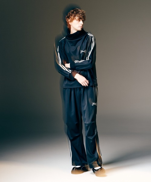 glamb（グラム）の「Tuck Baggy Jersey Pants / タックバギージャージパンツ（スウェットパンツ・メンズ・レッド/ブラック・S/M/L）」の8枚目の写真