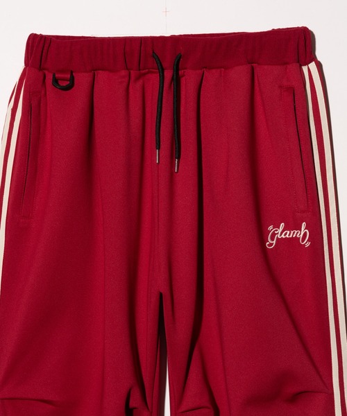 glamb（グラム）の「Tuck Baggy Jersey Pants / タックバギージャージパンツ（スウェットパンツ・メンズ・レッド/ブラック・S/M/L）」の19枚目の写真