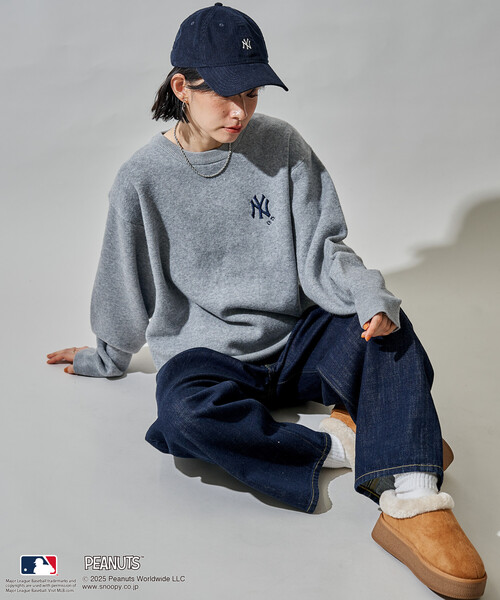 FREAK'S STORE（フリークスストア）の「MLB×PEANUTS ジャガードニット/エムエルビー（ニット/セーター・レディース・オフホワイト/チャコールグレー/ライトグレー・ﾌﾘ-）」の13枚目の写真