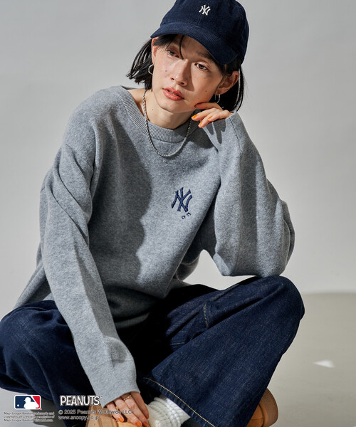 FREAK'S STORE（フリークスストア）の「MLB×PEANUTS ジャガードニット/エムエルビー（ニット/セーター・レディース・オフホワイト/チャコールグレー/ライトグレー・ﾌﾘ-）」の16枚目の写真