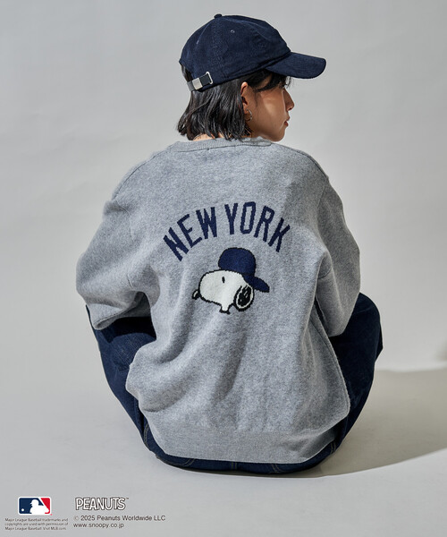 FREAK'S STORE（フリークスストア）の「MLB×PEANUTS ジャガードニット/エムエルビー（ニット/セーター・レディース・オフホワイト/チャコールグレー/ライトグレー・ﾌﾘ-）」の22枚目の写真