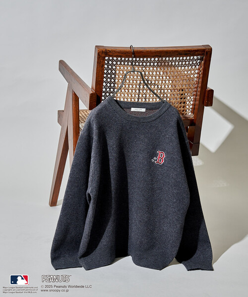 FREAK'S STORE（フリークスストア）の「MLB×PEANUTS ジャガードニット/エムエルビー（ニット/セーター・レディース・オフホワイト/チャコールグレー/ライトグレー・ﾌﾘ-）」の10枚目の写真