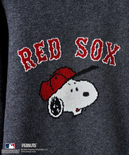 FREAK'S STORE（フリークスストア）の「MLB×PEANUTS ジャガードニット/エムエルビー（ニット/セーター・レディース・オフホワイト/チャコールグレー/ライトグレー・ﾌﾘ-）」の12枚目の写真
