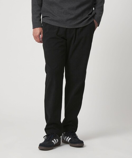 A DAY IN THE LIFE UNITED ARROWS(アデイインザライフユナイテッドアローズ)の「トリコット コーデュロイ 1プリーツ イージーパンツ-ストレッチ-<A DAY IN THE LIFE>(スラックス・メンズ・ブラック/ダークグレー/モカ・S/M/L)」の4枚目の写真