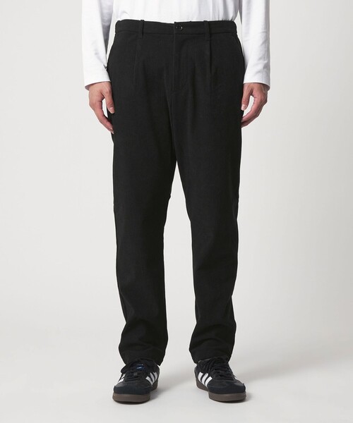 A DAY IN THE LIFE UNITED ARROWS(アデイインザライフユナイテッドアローズ)の「トリコット コーデュロイ 1プリーツ イージーパンツ-ストレッチ-<A DAY IN THE LIFE>(スラックス・メンズ・ブラック/ダークグレー/モカ・S/M/L)」の5枚目の写真