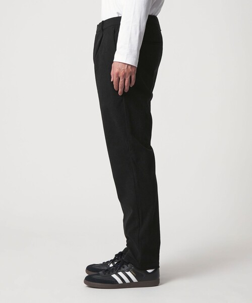 A DAY IN THE LIFE UNITED ARROWS(アデイインザライフユナイテッドアローズ)の「トリコット コーデュロイ 1プリーツ イージーパンツ-ストレッチ-<A DAY IN THE LIFE>(スラックス・メンズ・ブラック/ダークグレー/モカ・S/M/L)」の6枚目の写真