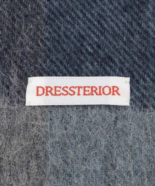DRESSTERIOR(ドレステリア)の「ウールブレンドタータンチェックストール(ストール/ショール・レディース・ブルー系その他3・00)」の4枚目の写真