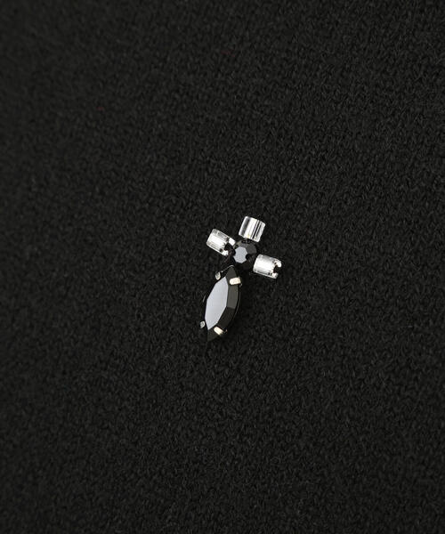 PROPORTION BODY DRESSING（プロポーションボディドレッシング）の「ビジュー付きボックスニット / 1216170005（ニット/セーター・レディース・ダークグレー/ブラック・FREE）」の10枚目の写真