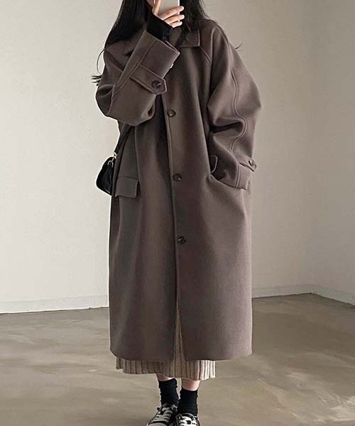 セール】YUGA_YGMC Stand collar long coat（ステンカラーコート
