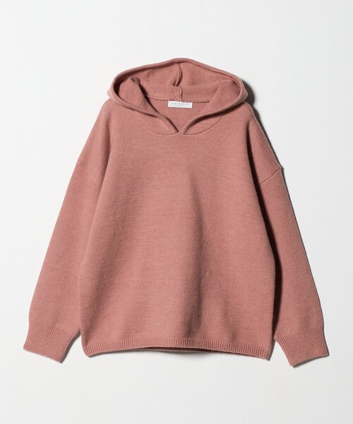 A DAY IN THE LIFE UNITED ARROWS（アデイインザライフユナイテッドアローズ）の「ニット フーディー ‐ウォッシャブル‐ ＜A DAY IN THE LIFE＞（ニット/セーター・レディース・グレー系/ライトピンク/ダークブラウン・FREE）」の3枚目の写真