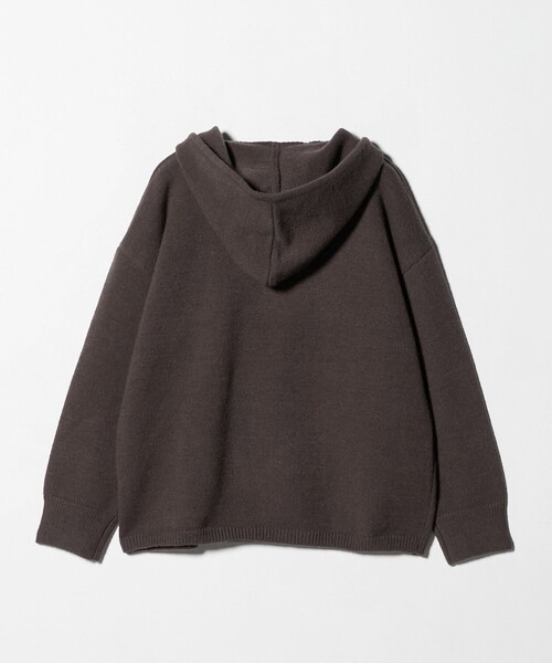 A DAY IN THE LIFE UNITED ARROWS（アデイインザライフユナイテッドアローズ）の「ニット フーディー ‐ウォッシャブル‐ ＜A DAY IN THE LIFE＞（ニット/セーター・レディース・グレー系/ライトピンク/ダークブラウン・FREE）」の13枚目の写真