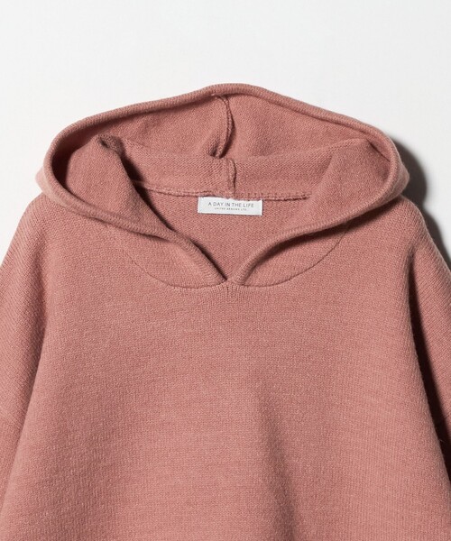 A DAY IN THE LIFE UNITED ARROWS（アデイインザライフユナイテッドアローズ）の「ニット フーディー ‐ウォッシャブル‐ ＜A DAY IN THE LIFE＞（ニット/セーター・レディース・グレー系/ライトピンク/ダークブラウン・FREE）」の9枚目の写真