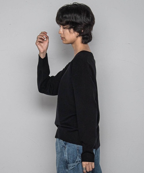 セール】【ふわもち】Vネックニット≪洗濯機で洗える≫（ニット