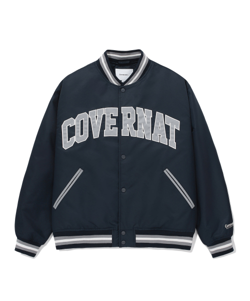 COVERNAT(カバーナット)の「アーチロゴサテンバスティネイビー(その他アウター・レディース・その他・X-SMALL/SMALL/MEDIUM/LARGE/X-LARGE/XX-LARGE)」の2枚目の写真