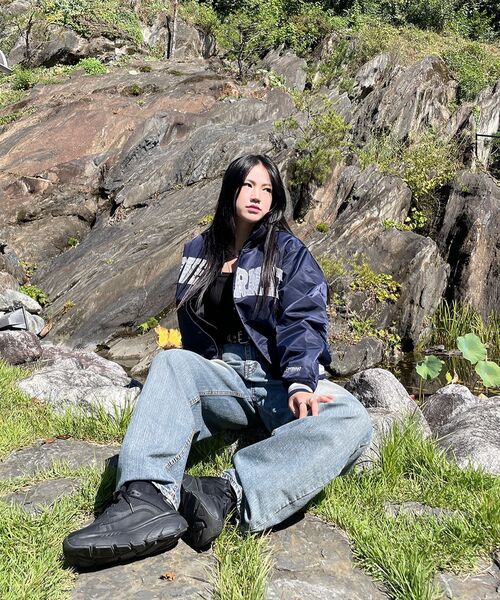 COVERNAT(カバーナット)の「アーチロゴサテンバスティネイビー(その他アウター・レディース・その他・X-SMALL/SMALL/MEDIUM/LARGE/X-LARGE/XX-LARGE)」の9枚目の写真