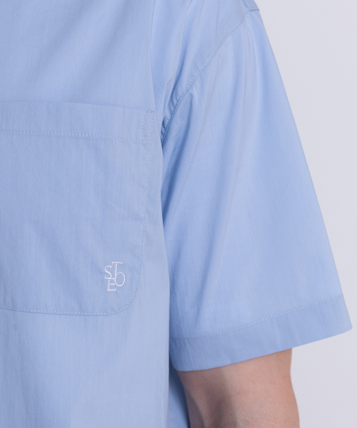 SELITIO(セレティオ)の「ポケットロゴハーフシャツブルー(シャツ/ブラウス・メンズ・ブルー・MEDIUM/LARGE/X-LARGE)」の13枚目の写真