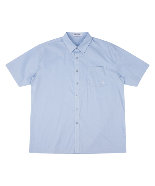 SELITIO(セレティオ)の「ポケットロゴハーフシャツブルー(シャツ/ブラウス・メンズ・ブルー・MEDIUM/LARGE/X-LARGE)」の5枚目の写真