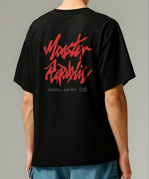 MONSTER REPUBLIC(モンスターリパブリック)の「アセンティックロゴレッドTシャツブラック_8120(Tシャツ/カットソー・レディース・その他・LARGE/X-LARGE/SMALL/MEDIUM)」の2枚目の写真