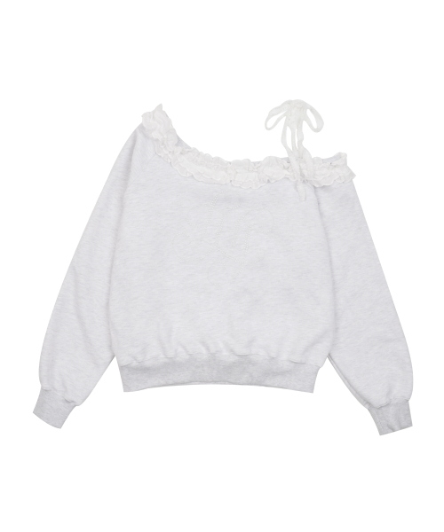 HIGH SCHOOL DISCO（ハイスクールディスコ）の「ワンショルダーフリルスウェット（スウェット・レディース・その他・FREE）」の2枚目の写真
