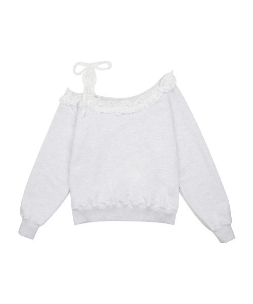 HIGH SCHOOL DISCO（ハイスクールディスコ）の「ワンショルダーフリルスウェット（スウェット・レディース・その他・FREE）」の3枚目の写真