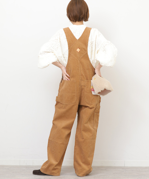 JOURNAL STANDARD relume(ジャーナルスタンダード レリューム)の「《WEB+一部店舗限定》別注【PAYDAY/ペイデイ】コーデュロイオーバーオール(サロペット/オーバーオール・レディース・アイボリー/キャメル・38/36)」の10枚目の写真