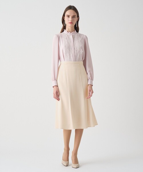 ANAYI（アナイ）の「【Eternal Line 2026】トリアセサテンマーメイド スカート（スカート・レディース・アイボリー/ライトブルー/ネイビー・36/38/34）」の8枚目の写真