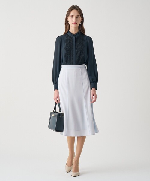 ANAYI（アナイ）の「【Eternal Line 2026】トリアセサテンマーメイド スカート（スカート・レディース・アイボリー/ライトブルー/ネイビー・36/38/34）」の11枚目の写真