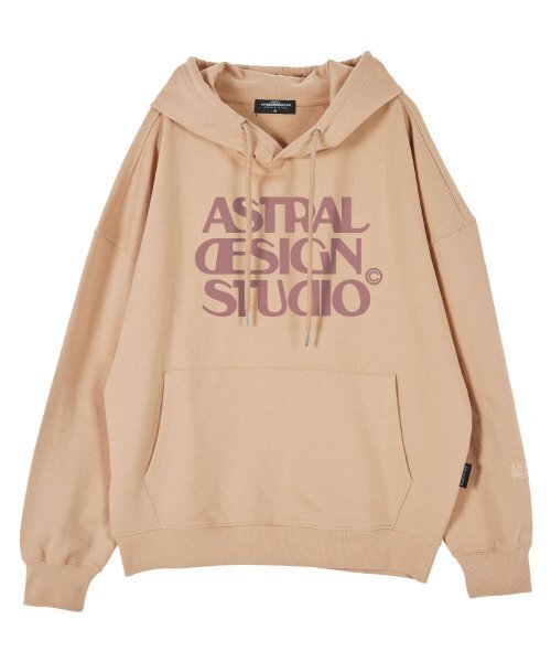 ASTRAL PROJECTION(アストラルプロジェクション)の「アストラルデザインスタジオ オーバーサイズ ドロップショルダー フードパーカー_ピーチ(パーカー・メンズ・その他・MEDIUM/LARGE/X-LARGE/XX-LARGE)」の2枚目の写真