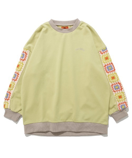 KRIFF MAYER Lady's Collection（クリフメイヤーレディースコレクション）の「袖クロシェニットスウェット（スウェット・レディース・グレー/ネイビー/ライトグリーン・FREE）」の20枚目の写真