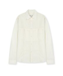 COTTON STITCHED MILITARY SHIRT CREAM