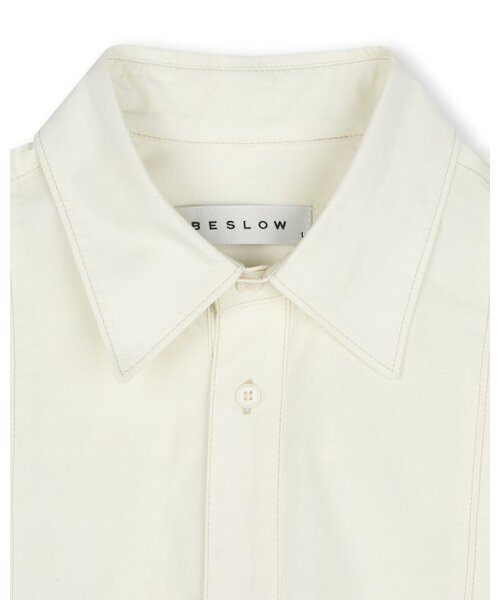 BESLOW(ビースロー)の「COTTON STITCHED MILITARY SHIRT CREAM(シャツ/ブラウス・メンズ・その他・MEDIUM/SMALL)」の2枚目の写真