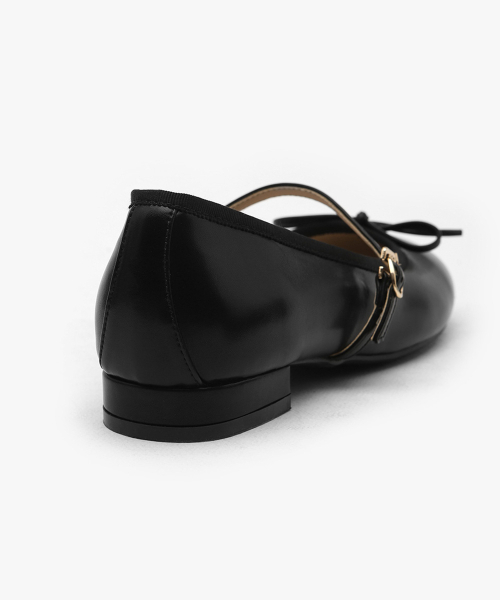 SAPPUN（サプン）の「Reira リボン メリージェーン フラットシューズ (2cm)（バレエシューズ・レディース・アイボリー/ブラック/ゴールド/ダークブラウン/ベージュ・22.5cm/23cm/23.5cm/24.5cm/25cm/25.5cm/24cm）」の9枚目の写真