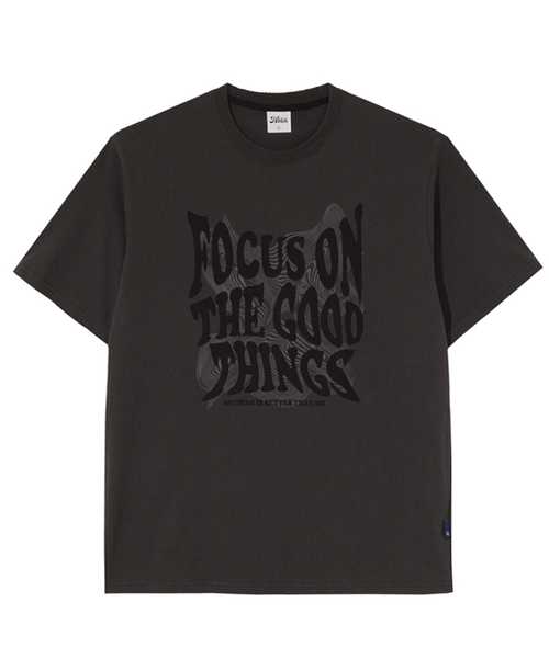 NOTHINGISBETTERTHANME(ナッシングイズベターザンミー)の「GEOMETRY LETTERING TEE_charcoal(Tシャツ/カットソー・レディース・その他・LARGE/MEDIUM/X-LARGE)」の1枚目の写真
