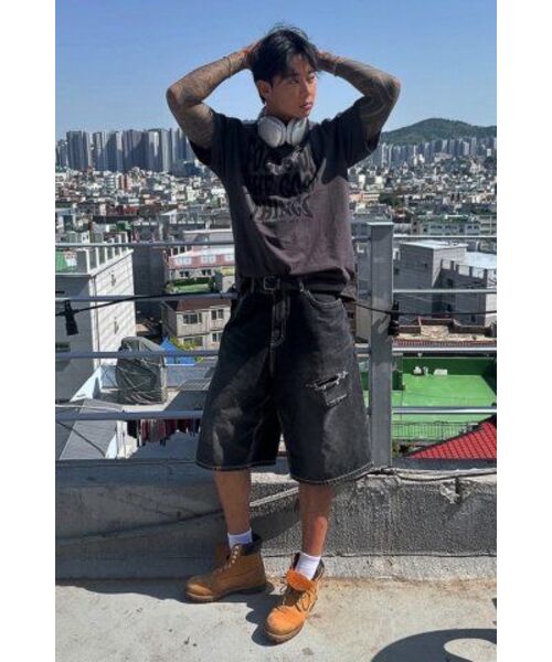 NOTHINGISBETTERTHANME(ナッシングイズベターザンミー)の「GEOMETRY LETTERING TEE_charcoal(Tシャツ/カットソー・レディース・その他・LARGE/MEDIUM/X-LARGE)」の8枚目の写真
