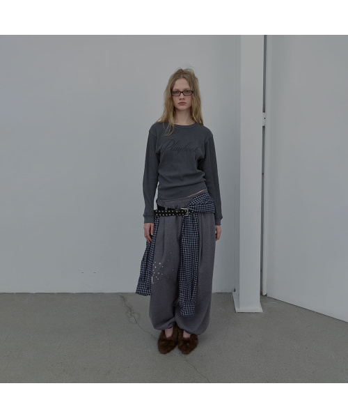 LCDC TM(エルシーディーシーティーエム)の「PLAYBOOK WAFFLE T-SHIRT (GREY)(Tシャツ/カットソー・レディース・その他・OS)」の9枚目の写真