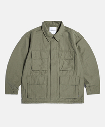 ESPIONAGE | Washed CN BDU Jacket Dusty Olive(ミリタリージャケット)