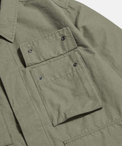 ESPIONAGE（エスピオナジ）の「Washed CN BDU Jacket Dusty Olive（ミリタリージャケット・レディース・その他・MEDIUM/LARGE/X-LARGE）」の7枚目の写真