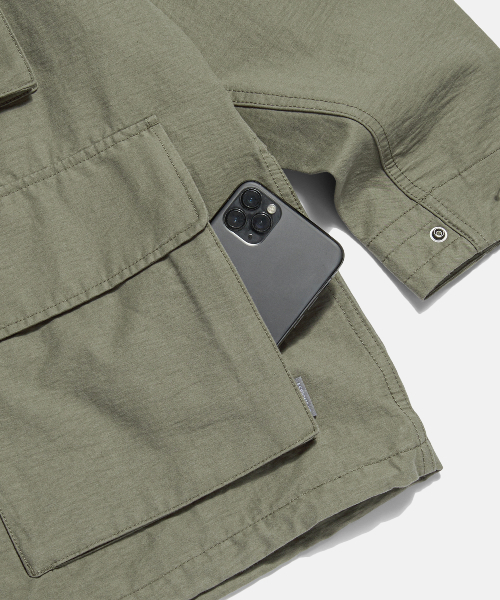 ESPIONAGE（エスピオナジ）の「Washed CN BDU Jacket Dusty Olive（ミリタリージャケット・レディース・その他・MEDIUM/LARGE/X-LARGE）」の10枚目の写真