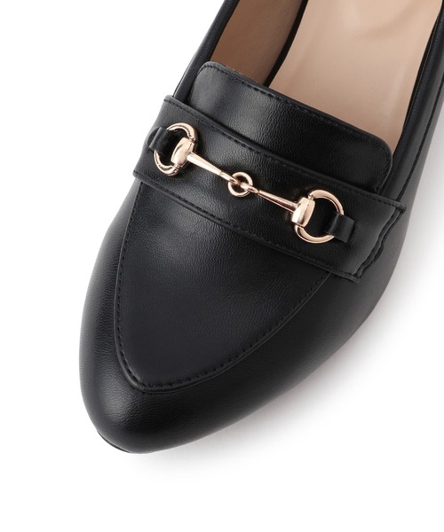 ROPE' PICNIC(ロペピクニック)の「ROPE' PICNIC PASSAGE byHARUTA/ヒールアップローファー(ローファー・レディース・ブラック/キナリ・23/23.5/24/24.5)」の6枚目の写真