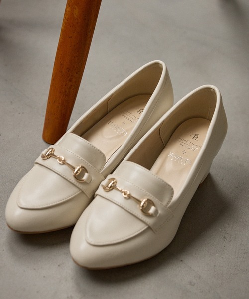 ROPE' PICNIC PASSAGE byHARUTA/ヒールアップローファー（ローファー