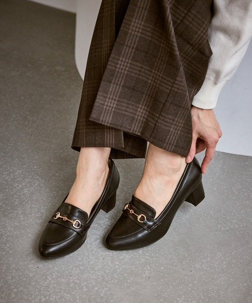 ROPE' PICNIC(ロペピクニック)の「ROPE' PICNIC PASSAGE byHARUTA/ヒールアップローファー(ローファー・レディース・ブラック/キナリ・23/23.5/24/24.5)」の19枚目の写真