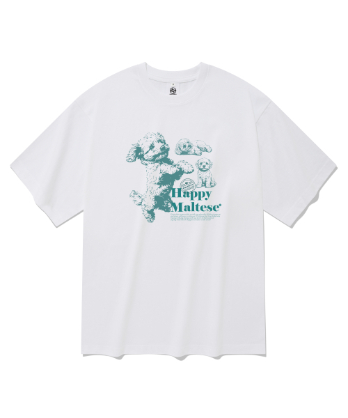 RADINEO(ラディネオ)の「ハッピーモルティーズ 半袖Tシャツ ホワイト(Tシャツ/カットソー・メンズ・その他・SMALL/MEDIUM/LARGE/X-LARGE)」の1枚目の写真