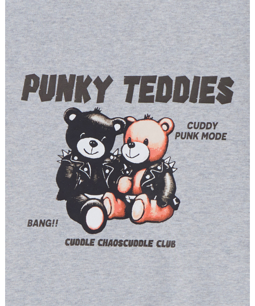 DYSFUNCT(ディスファンクト)の「PUNKY TEDDIES SWEATSHIRT (GRAY)(パーカー・メンズ・その他・MEDIUM/LARGE)」の3枚目の写真