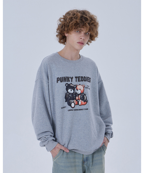 DYSFUNCT(ディスファンクト)の「PUNKY TEDDIES SWEATSHIRT (GRAY)(パーカー・メンズ・その他・MEDIUM/LARGE)」の4枚目の写真